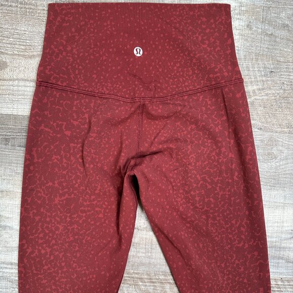 Lululemon Align Pant 28" *Engineer Print City Camo Chianti Multi Align Pant Sz 4 - Picture 4 of 9
